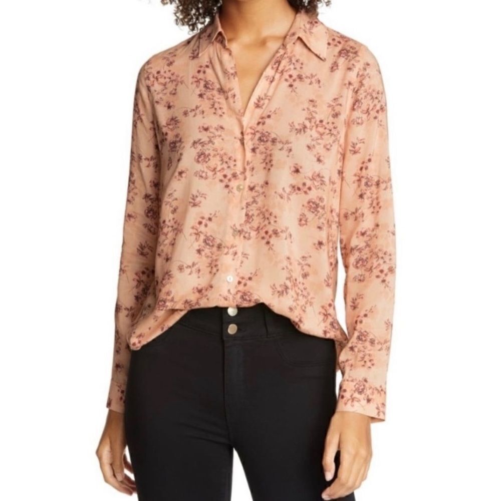 NWT L'agence Holly Floral Blouse